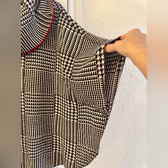 Oversized Poncho Style Sweater with Cowl Neck - Picture 2 of 2